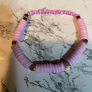 Pink and gold bracelet